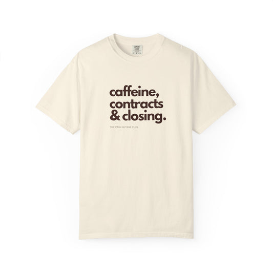 Caffeine Contracts & Closing T-Shirt - Unisex