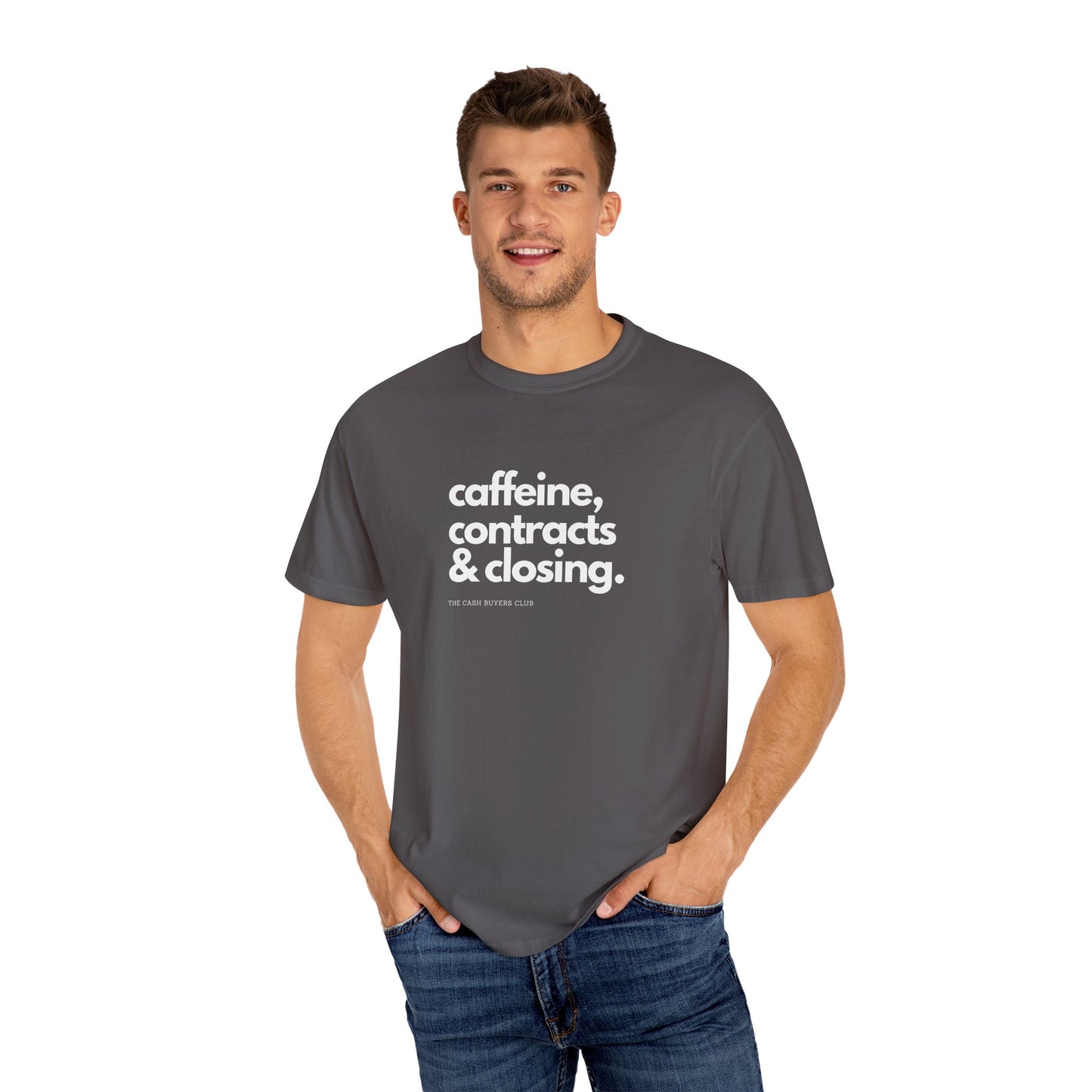 Caffeine Contracts & Closing T-Shirt - Unisex