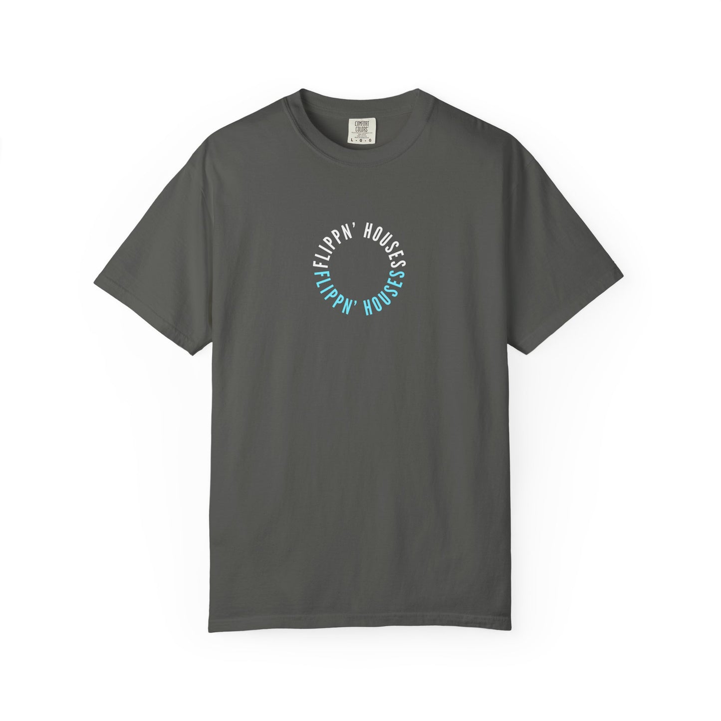 Flippin' Houses Unisex T-Shirt - Green and Blue Vibes