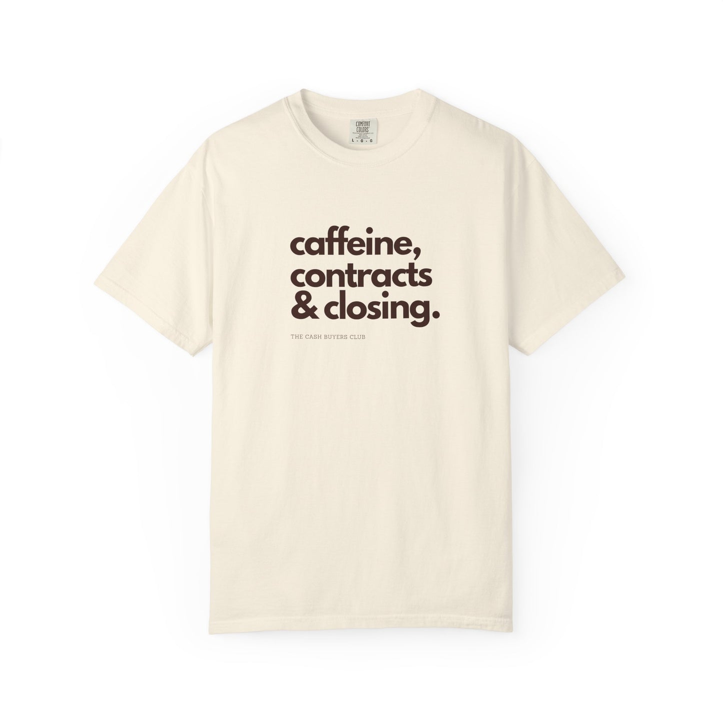 Caffeine Contracts & Closing T-Shirt - Unisex