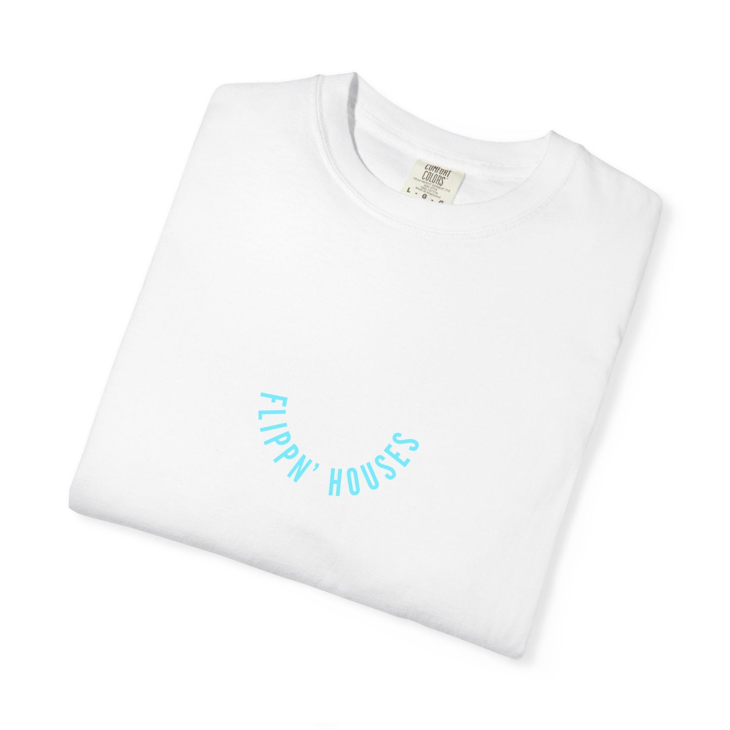 Flippin' Houses Unisex T-Shirt - Green and Blue Vibes