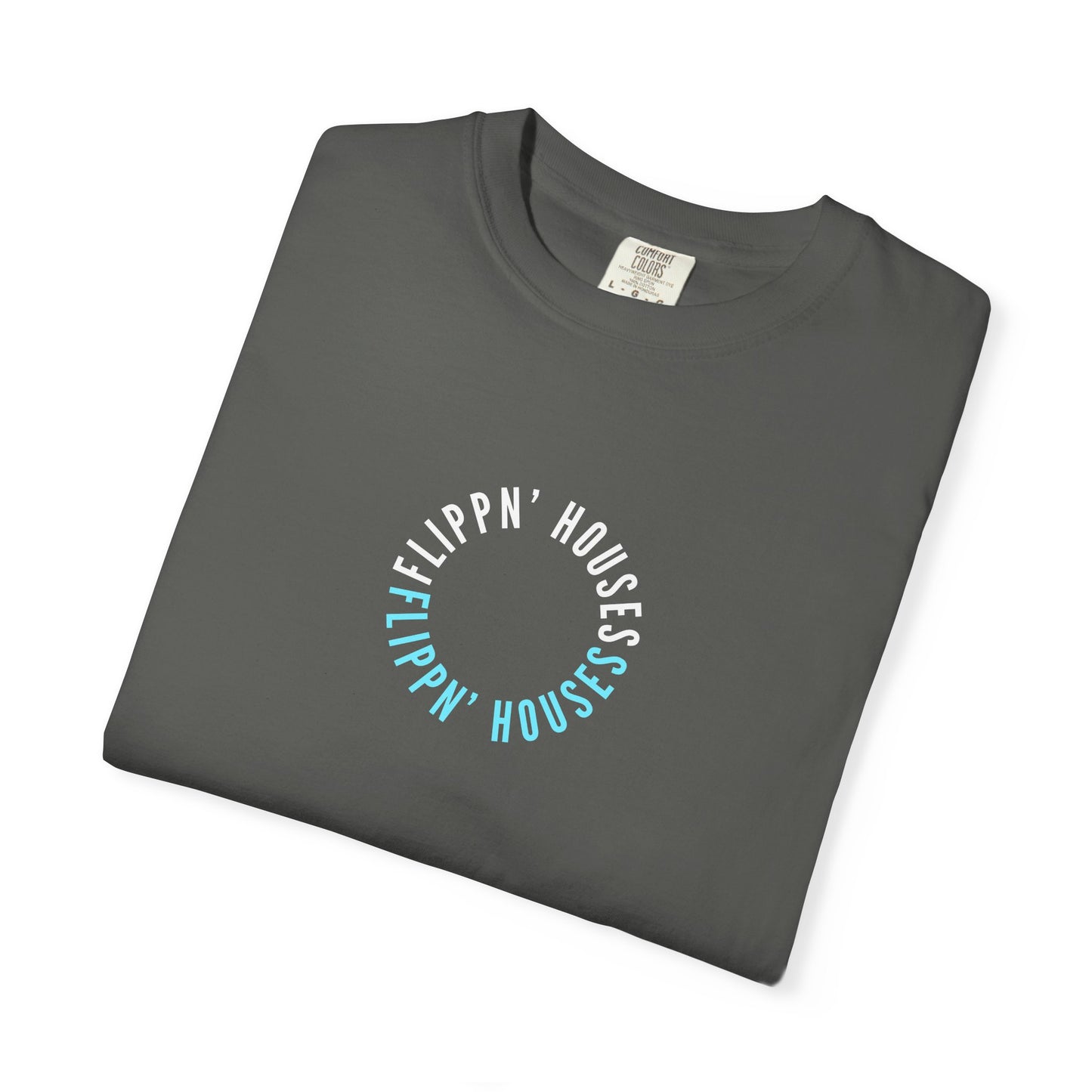 Flippin' Houses Unisex T-Shirt - Green and Blue Vibes