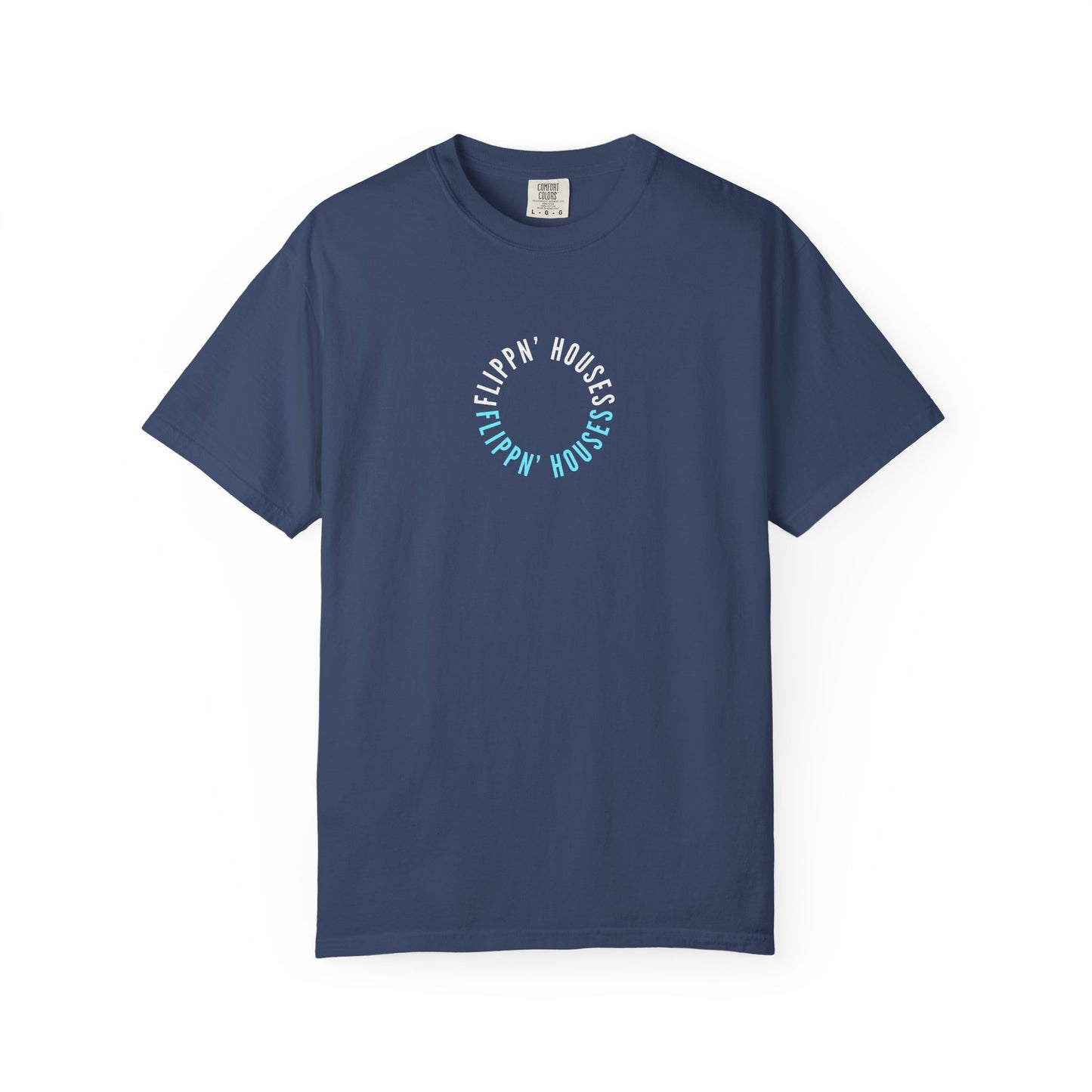 Flippin' Houses Unisex T-Shirt - Green and Blue Vibes